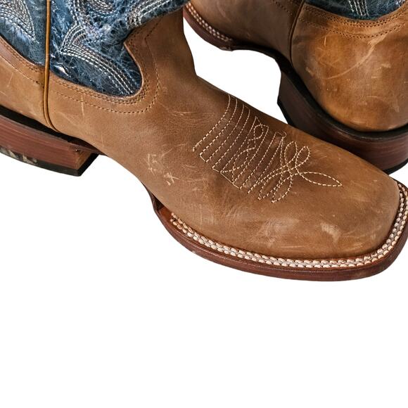 J‎ B Dillon  Women's Boots Brown Lower Blue Upper Size 10B - Picture 7 of 11
